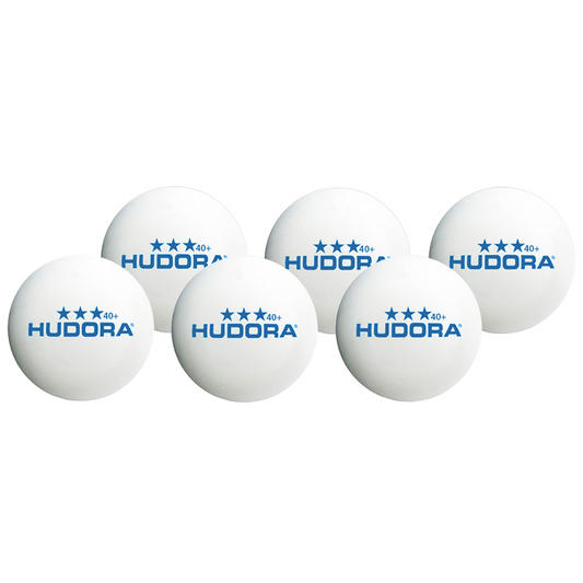 HUDORA Tischtennisbälle*** 40+, 6 Stück